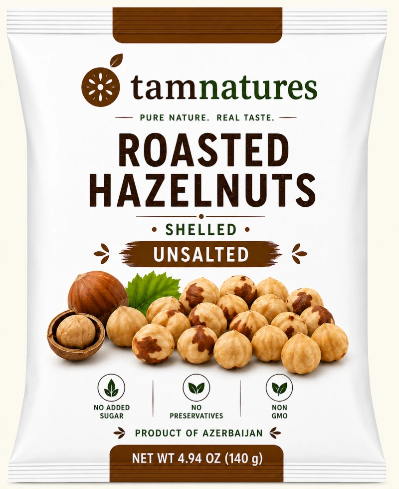 Tam Natures roasted hazelnuts