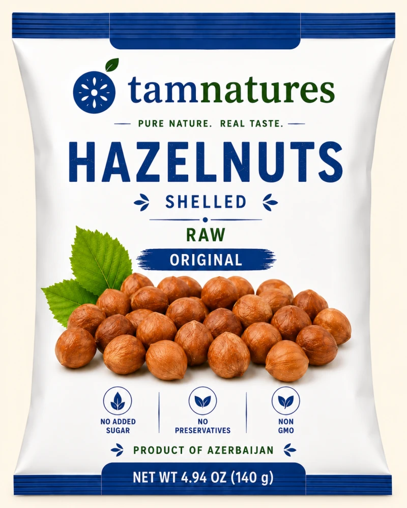 Tam Natures natural hazelnuts