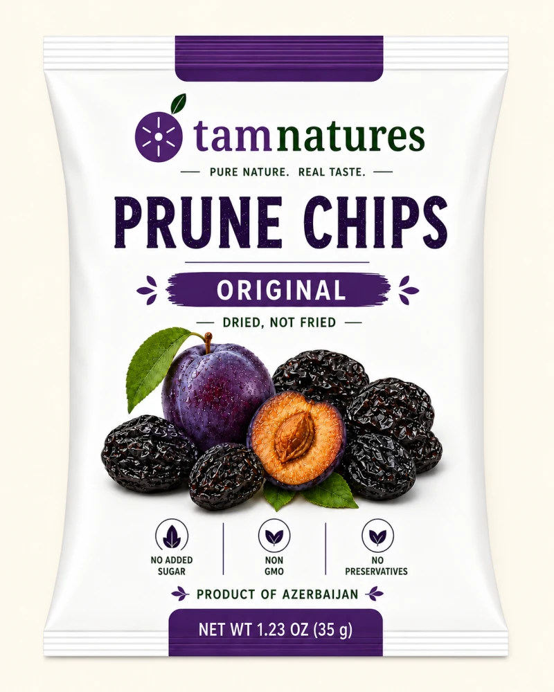 Tam Natures prune chips