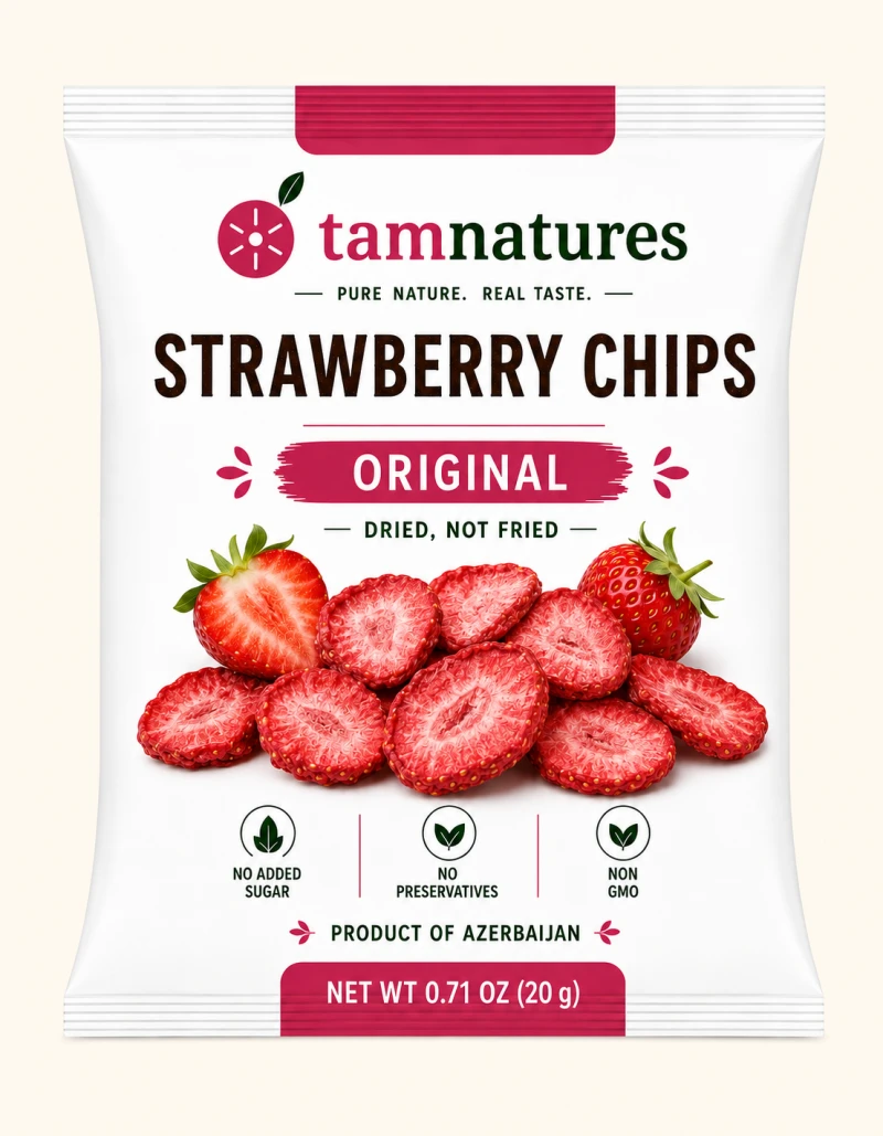 Tam Natures strawberry chips